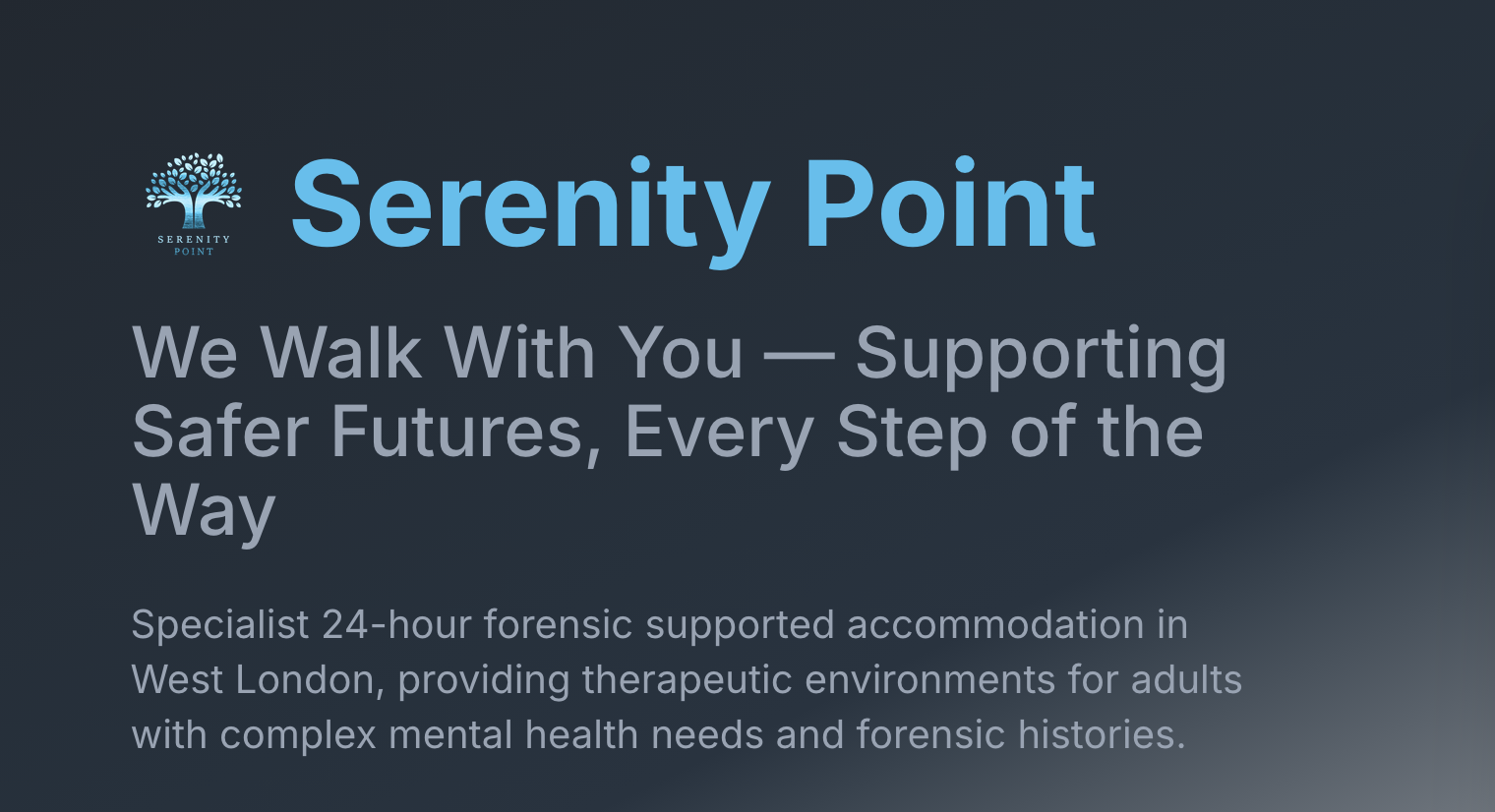 Serenity Point client success banner